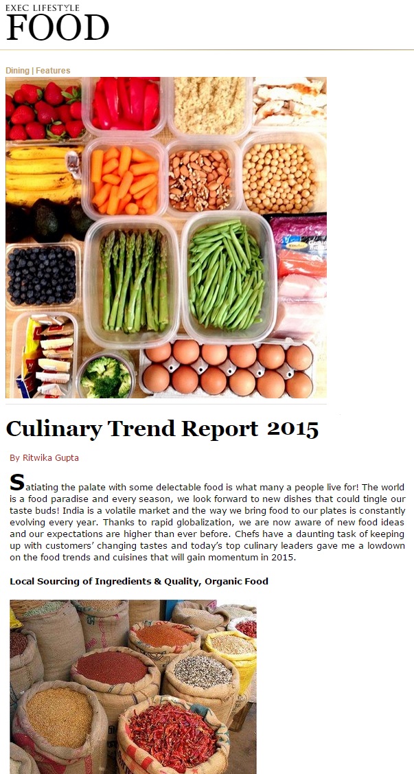 Culinary Trend 2015