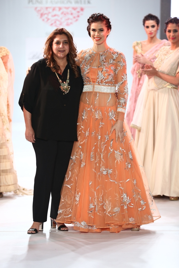 Designer Bhairani Jaikishan with Suchita Sharma @ Pune Fashion Week - DAY 1