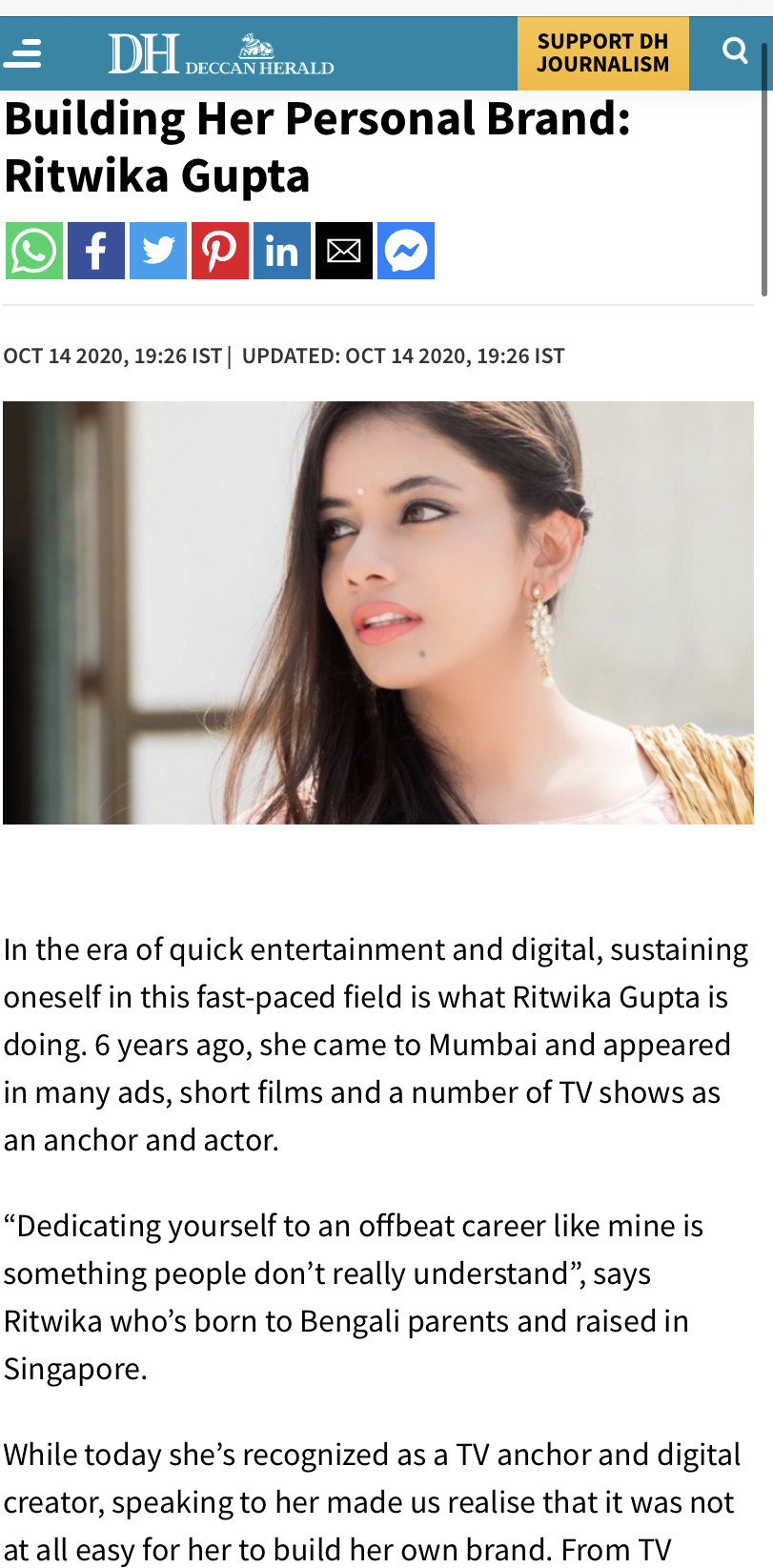 ritwika gupta news 